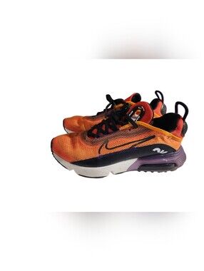 Nike Air Max 2090 Kids Youth Sneakers Magma Orange Black Purple Athletic Shoes